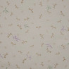 Tissu coton beige petites libellules marron mauves et vertes (5m x 110cm)
