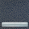 Tissu coton petites fleurs de cerisier fond bleu nuit (110cm)