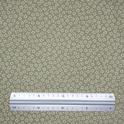 Tissu japonais vert à fleurs de cerisier écrues – Coton Sevenberry grossiste