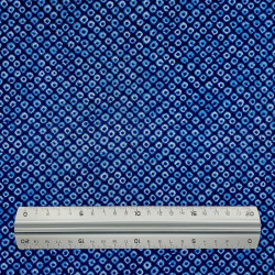 Tissu japonais kanoko bleu nuit en coton – Style shibori – Vente en gros