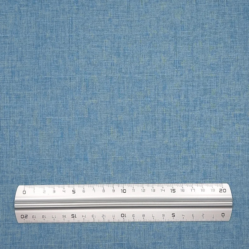 Tissu japonais dobby bleu ciel réversible en coton - Vente en gros