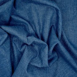 Tissu japonais dobby bleu marine réversible en coton - Vente en gros