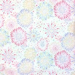 Japanese white fireworks seersucker fabric - Japanese summer cotton - wholesale