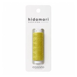 Fil sashiko Hidamari jaune moutarde 2 x 30 m – Vente en gros