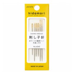 Hidamari Sashiko Needles – Set of 5 Packs of 6 Needles - Wholesale