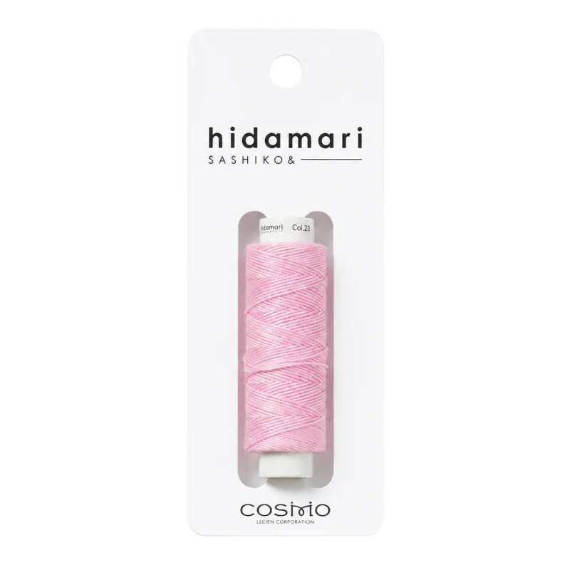 Fil sashiko Hidamari rose bonbon 2 x 30 m – Vente en gros