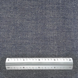 Midnight blue rustic cotton fabric with samehada patterns (110cm)