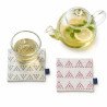 Kit sashiko 2 dessous de verres beige clair - Vente en gros