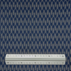 Tissu coton bleu nuit flèches (110cm)