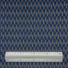 Midnight blue arrow feather cotton fabric (110cm)