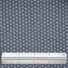 Dark blue asanoha cotton fabric (110cm)