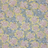 Cotton grey fabric with old pink and gold cherry blossom (110cm)