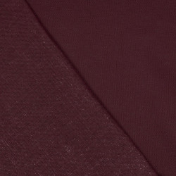 Toile sashiko en coton aubergine (110cm)