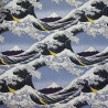 Tissu coton la Grande Vague de Kanagawa (110cm)