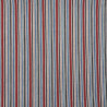 Japanese woven cotton midnight blue blue red white stripes fabric (115cm)