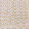 White Japanese cotton fabric with large waves patterns (110cm)