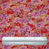 Red and pink cherry blossom cotton fabric (110cm)