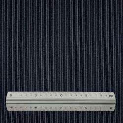 Dark blue cotton fabric with stripes (110cm)