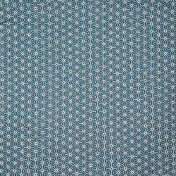 Prussian blue asanoha cotton fabric (110cm)