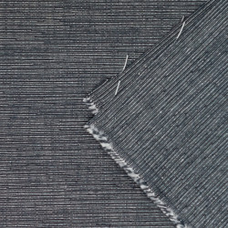 Tissu coton tissé texturé noir avec des nuances de gris (115cm)