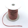 2mm cotton cord old pink small flowers 30m roll