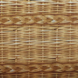 Cotton fabric wicker basket pattern (110cm)