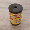 Kimono cord 5mm yellow flowers 7m roll