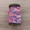 Kimono cord 5mm dark pink flowers 7m roll