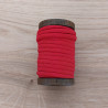 Cordon kimono 5mm rouge vif uni rouleau de 7m