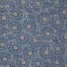 Tissu coton rustique bleu minéral ombrelles (110cm)