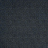 Blue grey rustic cotton fabric with small cross flowers patterns (109cm)